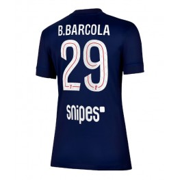 Paris Saint-Germain Bradley Barcola #29 Thuis tenue Dames 2025-26 Korte Mouw